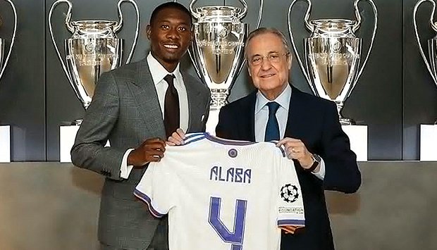 Alaba foi apresentado ontem no Real Madrid